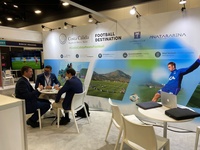 La Comunidad participó con un stand propio en la feria Soccerex Americas, considerado como uno de los mayores eventos de fútbol a nivel mundial