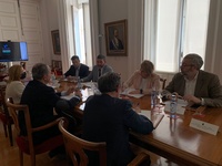 El consejero Antonio Luengo y la alcaldesa de Cartagena han presidido la reunión celebrada por el Foro Interadministrativo del Mar Menor