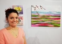 La Comunidad muestra en Blanca dentro del Plan EXE la obra pictórica abstracta de María Estefanía Bautista