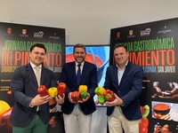 Un momento de la presentación de las jornadas gastronómicas del pimiento
