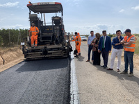 Visita a las obras de mejora de la carretera de El Mirador