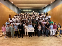 El director del Instituto de Turismo de la Región de Murcia, Itrem, Juan Francisco Martínez, junto a responsables del Centro de Cualificación Tur...