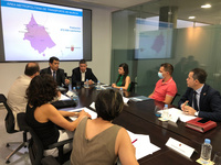 El consejero de Fomento e Infraestructuras, José Ramón Díez de Revenga, mantiene un encuentro con los representantes de Alcantarilla, Alguazas, Beniel,...