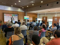 El consejero Antonio Luengo, durante su intervención en la inauguración del Foro de Lucha contra la Desertificación, que se desarrolla en Murcia