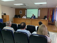 El consejero Antonio Luengo durante la celebración de la asamblea del Grupo de Acción Local de Pesca y Acuicultura de la Región de Murcia