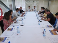 Reunión celebrada hoy del patronato de la Fundación Camino de la Cruz de Caravaca.