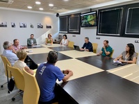 El director de Territorio y Arquitectura, Jaime Pérez Zulueta, junto con el equipo de expertos de la Universidad de Murcia redactor de la guía de especies arbóreas y arbustivas (1)