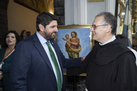 López Miras agradece a la Orden de los Franciscanos "su trabajo al lado de los cehegineros durante todos estos años" (2)