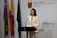La consejera de Empresa, Empleo, Universidades y Portavocía, Valle Miguélez, presentó los datos del paro del mes de septiembre.