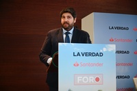 López Miras, durante su participación en el Foro Agro Santander organizado por el diario La Verdad