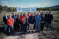 López Miras preside el acto de inauguración del proyecto 'Bosque Disfrimur' para la recuperación de suelo forestal en la sierra del Molino de Calasparra