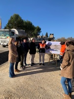 El consejero de Fomento e Infraestructuras, José Ramón Díez de Revenga, visita las obras de mejora de la carretera que conecta los municipios de Murcia, Alcantarilla y Mula (RM-C1), que ha supuesto una inversión de 896.500 euros