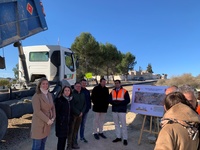 El consejero de Fomento e Infraestructuras, José Ramón Díez de Revenga, visita las obras de mejora de la carretera que conecta los municipios de Murcia, Alcantarilla y Mula (RM-C1), que ha supuesto una inversión de 896.500 euros (1)