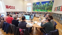 El consejero de Educación, Formación Profesional y Empleo, Víctor Marín, presidió la Mesa Sectorial de Educación.
