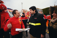 El presidente de la Comunidad, Fernando López Miras, visitó en Alcantarilla la exposición de medios materiales y humanos de los Servicios de Emergencias...