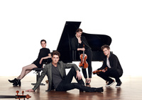 La formación Notos Quartett, formada por Antonia Köster (piano), Philip Graham (violonchelo), Sindri Lederer (violín) y Andrea Burger (viola).