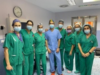 En la imagen, el equipo de trasplantes del hospital Rafael Méndez de Lorca, coordinado por la doctora Ana Berruezo.