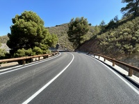 Imagen del avance de las obras de mejora de la carretera RM-D8, en Lorca