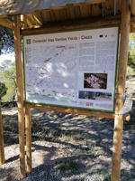 Elementos de señalización e información instalados en la conexión de la vía verde Chicharra Yecla y vía verde Chicharra Cieza (1)