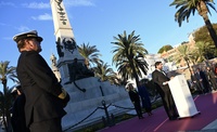 El jefe del Ejecutivo regional, Fernando López Miras, preside el acto conmemorativo del centenario del monumento de homenaje a los Héroes de Cavite y Santiago de Cuba.