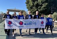 Pedreño destaca que "el 90 por ciento de los casos de diabetes tipo 2 son prevenibles con hábitos saludables" en la marcha 'Da un paso por la diabetes''