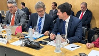 El consejero de Economía, Hacienda y Empresa, Luis Alberto Marín, en el Consejo de Política Fiscal y Financiera (I)