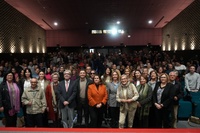 La consejera de Política Social, Familias e Igualdad, Conchita Ruiz, durante el XI Certamen 'FEAFES en Corto'