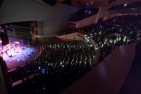 Imagen de una actuación en el Auditorio regional Víctor Villegas con todas las entradas vendidas