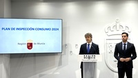 El consejero de Economía, Hacienda y Empresa, Luis Alberto Marín, presenta el Plan de Inspección de Consumo para 2024