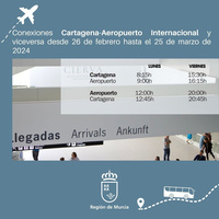 Infografías con los nuevos horarios entre el Aeropuerto y las estaciones de autobuses de Murcia y Cartagena (2)