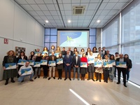 El consejero de Educación, Formación Profesional y Empleo, Víctor Marín, entregó a 25 centros la distinción de Promoción del Talento por sus programas con alumnos de altas capacidades.