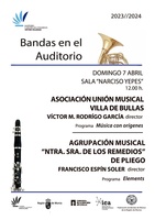 Cartel del concierto de este domingo del ciclo 'Bandas en el Auditorio'