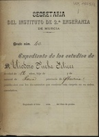 Documento de Eliodoro Puche digitalizado por el Archivo