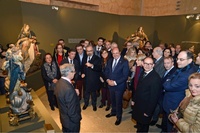 El presidente de la Comunidad inaugura la exposición 'Salzillo y Caravaca de la Cruz'