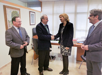 Reunión de la consejera Violante Tomás con el presidente del Consejo Jurídico de la Región de Murcia