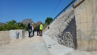 El director general de Carreteras visita las obras que ya han finalizado en la carretera RM-512 en Cieza