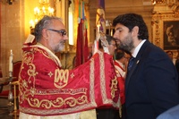 El presidente de la Comunidad participa en la romería al Santuario de la Vera Cruz acompañando los Lignum Crucis de Abanilla y Ulea (2)