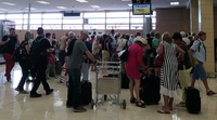 Imagen de la llegada de 148 turistas checos a la Región de Murcia