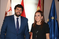 Fernando López Miras se reúne con la alcaldesa de Bullas