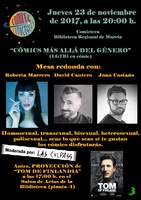 Cartel de la jornada 'Cómics más allá del género' organizada por Cultura que acogerá mañana la 'Comicteca' regional
