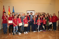 Fernando López Miras recibe a los deportistas murcianos premiados en el Campeonato de España de Jóvenes Promesas de Tiro Olímpico
