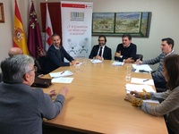 El consejero de Presidencia y Fomento, Pedro Rivera, se reunió con el presidente de Cruz Roja en Murcia y dirigentes de la institución