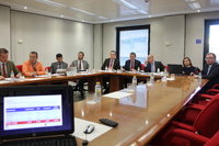 El consejero Andrés Carrillo presenta los presupuestos para 2018 en Confederación Regional de Organizaciones Empresariales de Murcia