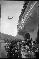 Imagen del I concurso de saltos del Club de Regatas de Cartagena en 1932, que forma parte del proyecto Carmesí.