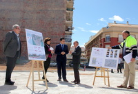 El consejero de Hacienda y Administraciones Públicas visita a las obras del Plan de Obras y Servicios de San Javier
