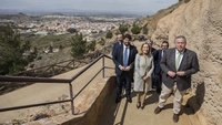 El presidente López Miras y la presidenta del Congreso, Ana Pastor, visitaron la mina Agrupa Vicenta