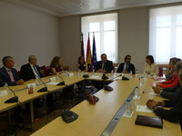 El consejero de Presidencia, en la reunión mantenida con los representantes de las asociaciones de víctimas