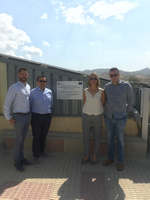 La directora general de Energía y Actividad Industrial y Minera, Esther Marín, visitó hoy en Lorca la empresa Pavimentos Asfálticos Lario, que ha recibido una subvención de la Comunidad para adecuar sus instalaciones con energías renovables (I)