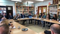La consejera de Educación asiste a la reunión de trabajo de directores de centros educativos de la zona del Guadalentín