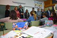 Martínez-Cachá visita el colegio La Arboleda de Murcia